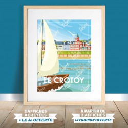 Affiche Le Crotoy - "Détente au Crotoy"