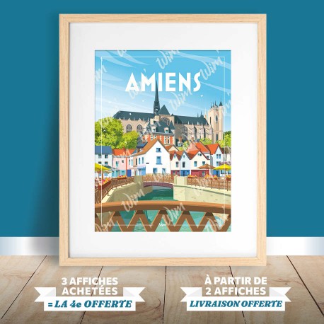 Affiche Amiens - "Sous le charme d’Amiens"