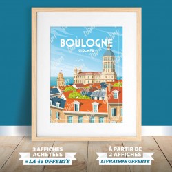 Affiche Boulogne-sur-Mer - "Du côté de Boulogne"