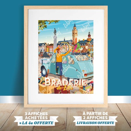 Affiche Lille - Braderie 2023 - "Jour de Braderie"