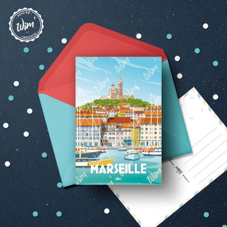 Marseille Postcard / 10x15cm