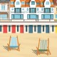 Le Touquet - "Plage" Poster