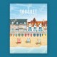 Affiche Le Touquet - "Plage"