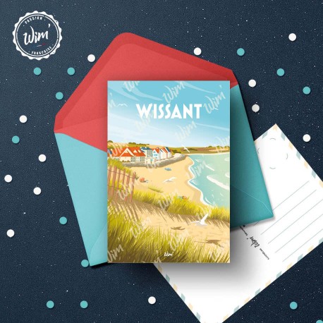 Wissant - "Plage" Postcard / 10x15cm