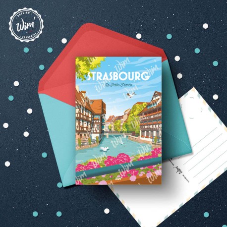 Carte Postale Strasbourg / 10x15cm