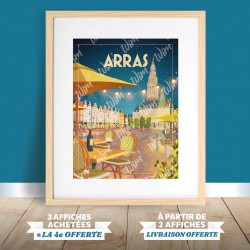 Affiche Arras - "Place des Héros" - Nuit