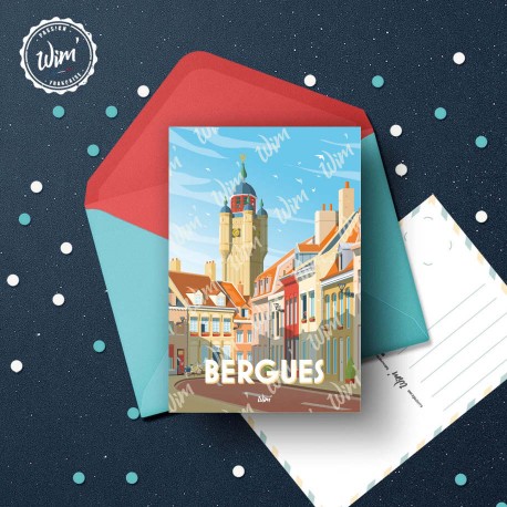 Bergues Postcard / 10x15cm