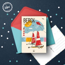 Berck-sur-Mer - "Destination Berck" Postcard  / 10x15cm