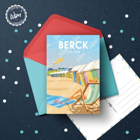 Berck-Sur-Mer - "Berck Plage" Postcard  / 10x15cm