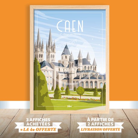 Affiche Caen 50x70cm