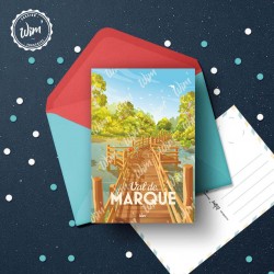 Carte Postale Val de Marque /  10x15cm