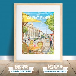 Valenciennes - "Détente sur la Place d'Armes" Poster