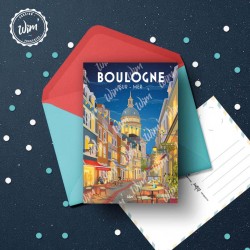 Boulogne-sur-Mer - "La Lumière de la Côte d'Opale" Postcard  / 10x15cm