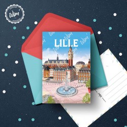 Carte Postale Lille - "Grand' Place" /  10x15cm