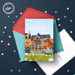 Carte Postale Lille - "Mon Vieux lille"  /  10x15cm