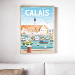 Affiche Calais "Promenade" 50x70cm