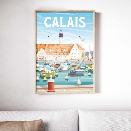 Affiche Calais "Promenade" 50x70cm