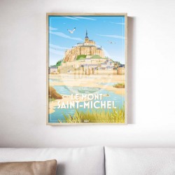 Affiche Le Mont Saint-Michel 50x70cm